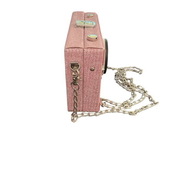 Still the Spotlight NWOT Pink Sparkly Novelty Camera Crossbody no callouts - Picture 7 of 7